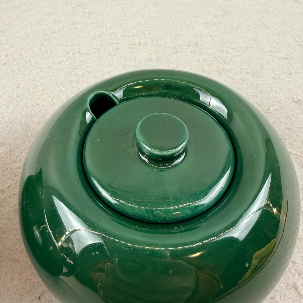 Vintage Malibu Modern Hollydale California Pottery Sugar Creamer Set Green MCM - Picture 8 of 11